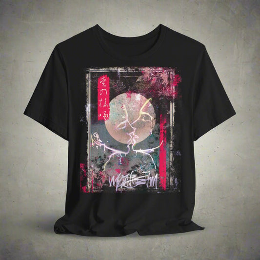 "Moonlight Kiss" Unisex Jersey Shirt - Artistic Graphic T-Shirt