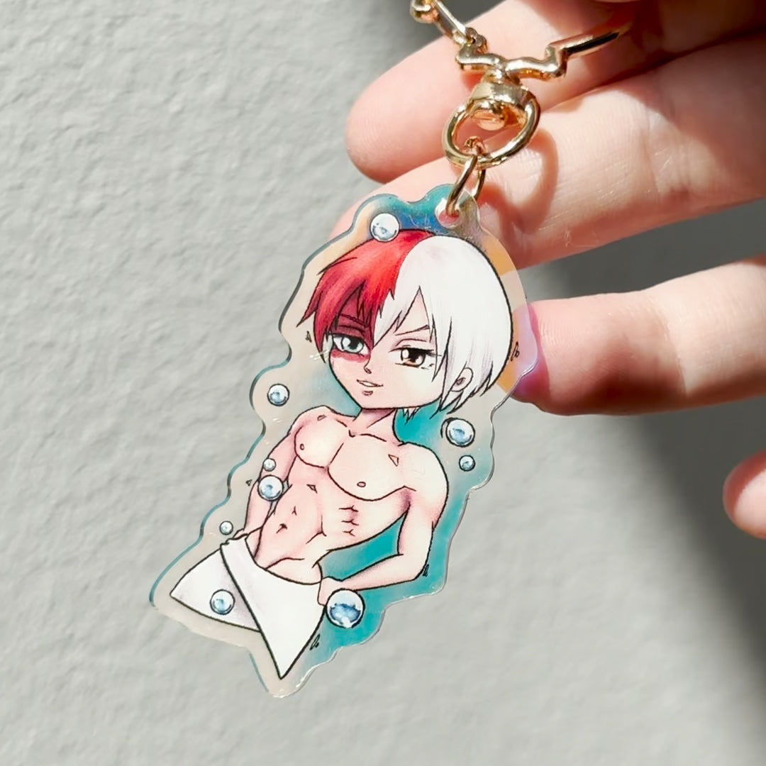 Acrylic Rainbow Charm: Bathing Todoroki