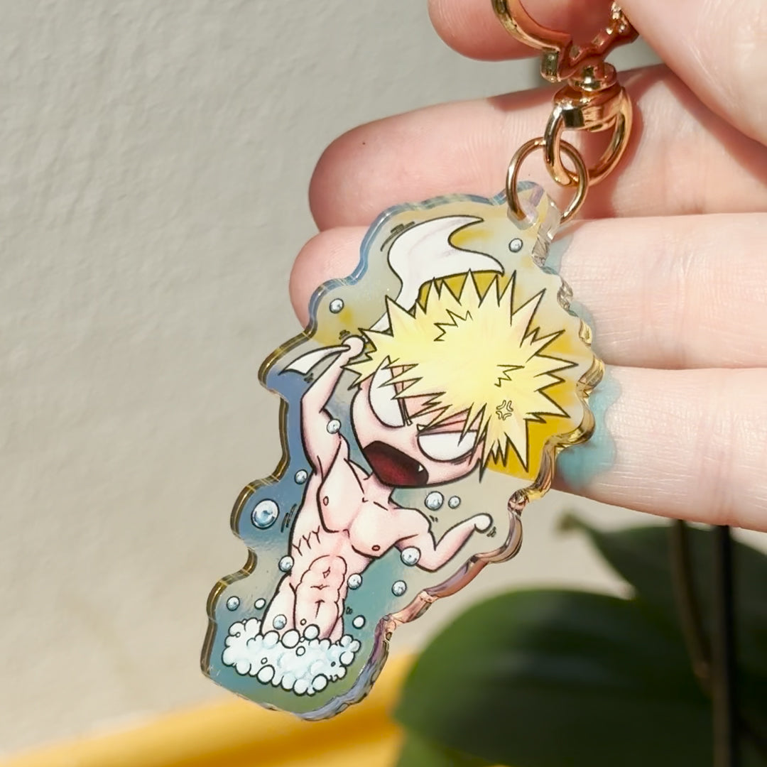 Acrylic Rainbow Charm: Bathing Bakugou