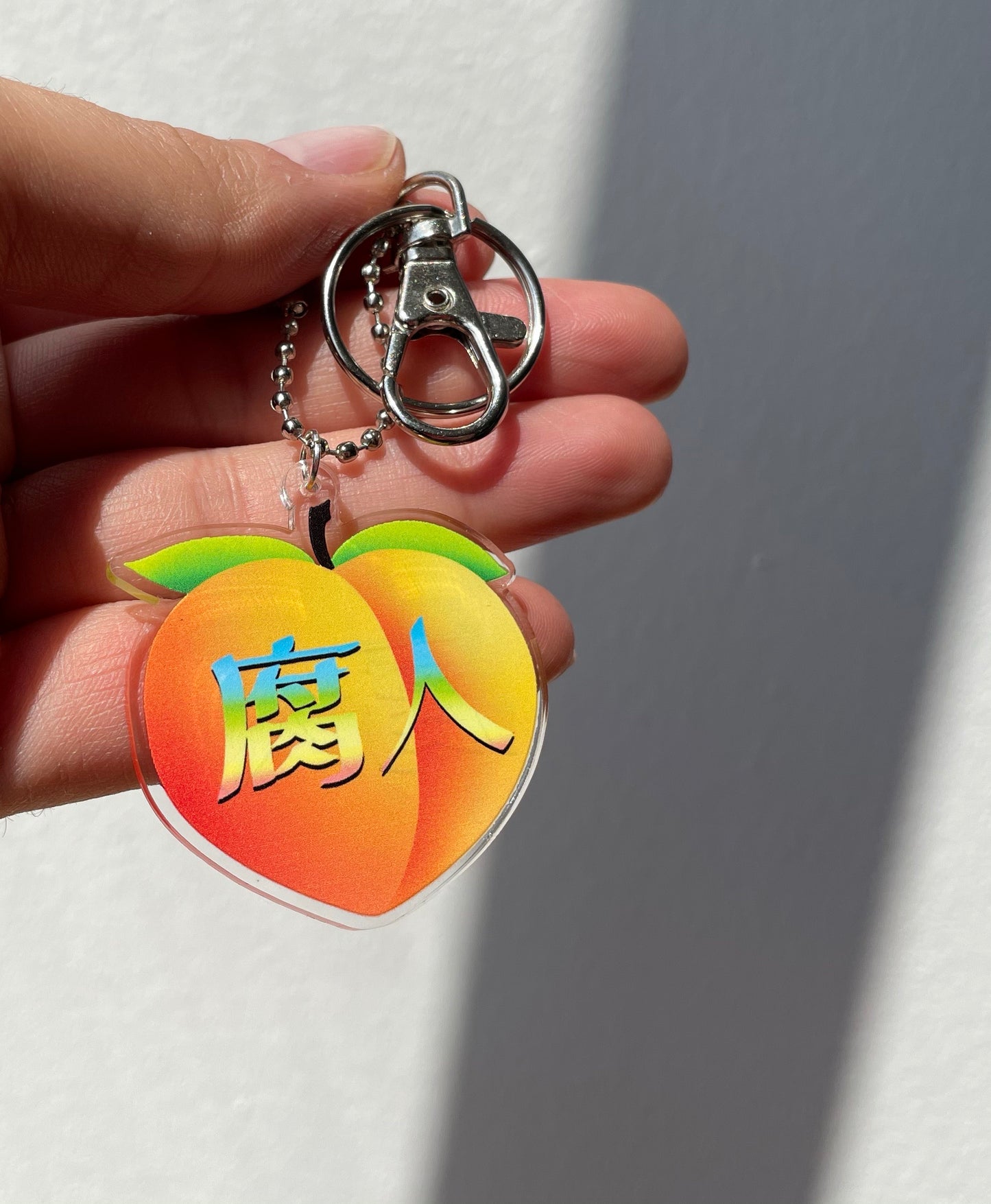 Acrylic Charm / Key Chain: Fujin Peach