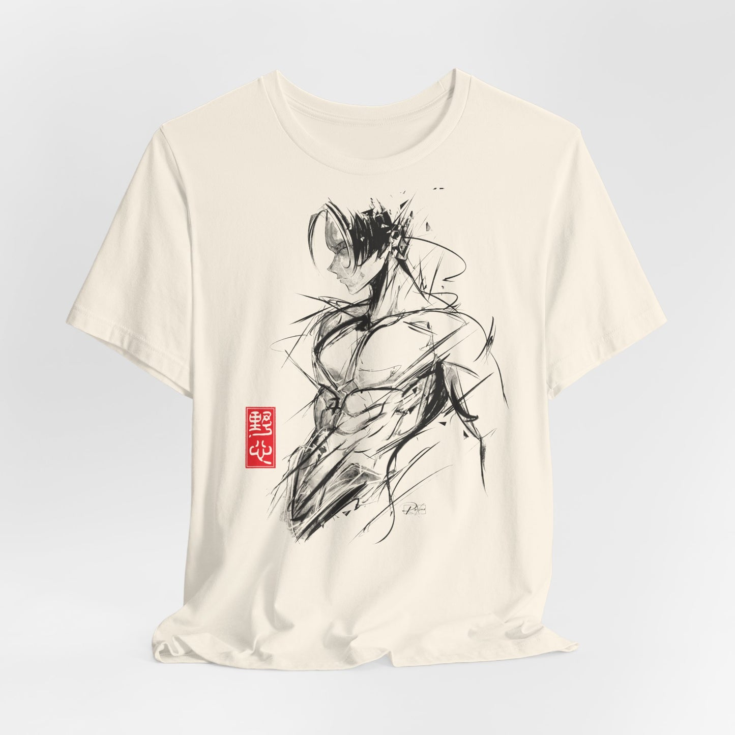 "Ambition" Artistic Unisex Jersey T-shirt - Bold Body Sketch Design