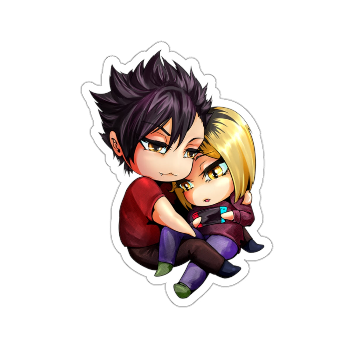 Cute Chibi Sticker Kuro / Kenma from Haikyuu