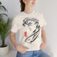 "Confidence" Stylish Unisex Jersey T-Shirt with Artistic Japanese Design - Casual Wear for Art Lovers